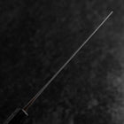 Nakiri Blue Steel #2 Stainless Clad Nashiji Black Ishime Handle 165mm (6.5”)-[Musashi]-[Japanese-Kitchen-Knives]