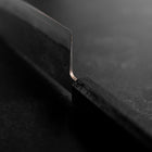 Nakiri Blue Steel #2 Stainless Clad Nashiji Black Ishime Handle 165mm-[Musashi]-[Japanese-Kitchen-Knives]