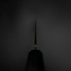 Nakiri Blue Steel #2 Stainless Clad Nashiji Dark Blue Urushi Handle 165mm (6.5”)-[Musashi]-[Japanese-Kitchen-Knives]