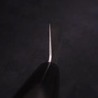 Nakiri Blue Steel #2 Tsuchime Stainless Clad Western Purple Handle 165mm (6.5”)-[Musashi]-[Japanese-Kitchen-Knives]