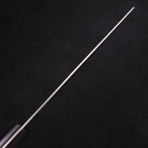 Nakiri Blue Steel #2 Tsuchime Stainless Clad Western Purple Handle 165mm (6.5”)-[Musashi]-[Japanese-Kitchen-Knives]