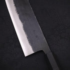 Nakiri Blue Super Kurouchi Buffalo Ebony Handle 165mm-[Musashi]-[Japanese-Kitchen-Knives]