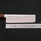 Nakiri Blue Super Polished Sumi Urushi Handle 165mm (6.5”)-[Musashi]-[Japanese-Kitchen-Knives]