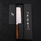 Nakiri Blue Super Polished Sumi Urushi Handle 165mm (6.5”)-[Musashi]-[Japanese-Kitchen-Knives]