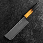 Nakiri Blue Super Polished Yaki Urushi Handle 165mm (6.5”)-[Musashi]-[Japanese-Kitchen-Knives]