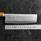 Nakiri Blue Super Polished Yaki Urushi Handle 165mm (6.5”)-[Musashi]-[Japanese-Kitchen-Knives]