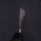 Nakiri Blue Steel #2 Kurouchi Chokin Kappa Fishing Focus Buffalo Ebony Handle 165mm-[Musashi]-[Japanese-Kitchen-Knives]