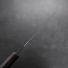 Nakiri Blue Steel #2 Kurouchi Ebony Handle 120mm-[Musashi]-[Japanese-Kitchen-Knives]