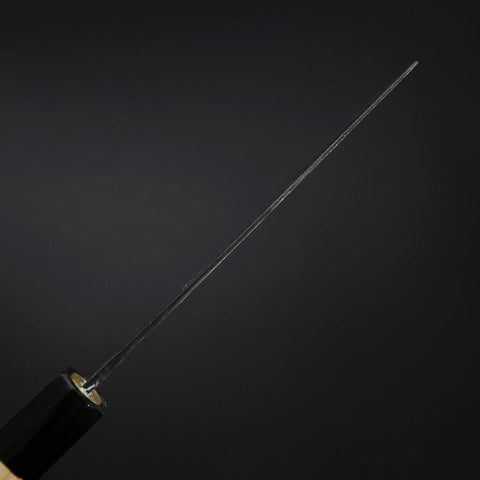 Nakiri Blue Steel #2 Kurouchi Hinoki Handle 135mm-[Musashi]-[Japanese-Kitchen-Knives]