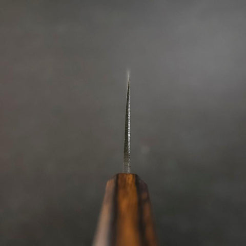 Nakiri Blue Steel #2 Kurouchi Sumi Urushi Handle 165mm-[Musashi]-[Japanese-Kitchen-Knives]