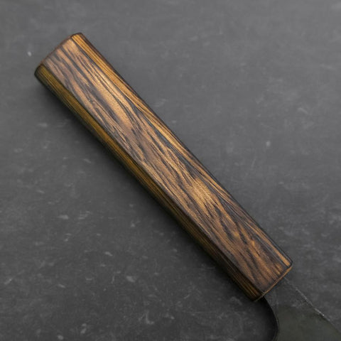 Nakiri Blue Steel #2 Kurouchi Sumi Urushi Handle 165mm-[Musashi]-[Japanese-Kitchen-Knives]