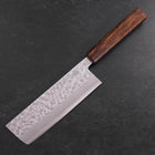 Nakiri Chromax Tsuchime Sumi Urushi Handle 165mm-[Musashi]-[Japanese-Kitchen-Knives]