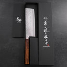 Nakiri Chromax Tsuchime Sumi Urushi Handle 165mm-[Musashi]-[Japanese-Kitchen-Knives]