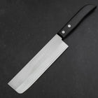 Nakiri SKD12 Polished Western Black Handle 165mm (6.5”)-[Musashi]-[Japanese-Kitchen-Knives]