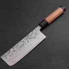 Nakiri SLD Nashiji Washi Cherry Rosewood Handle 165mm-[Musashi]-[Japanese-Kitchen-Knives]