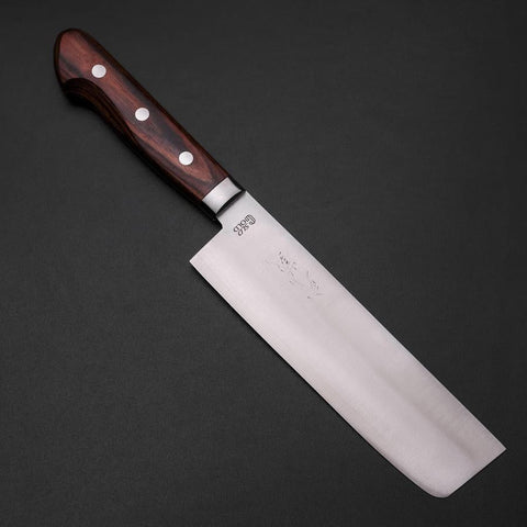 Nakiri SLD Polished Western Handle 165mm-[Musashi]-[Japanese-Kitchen-Knives]