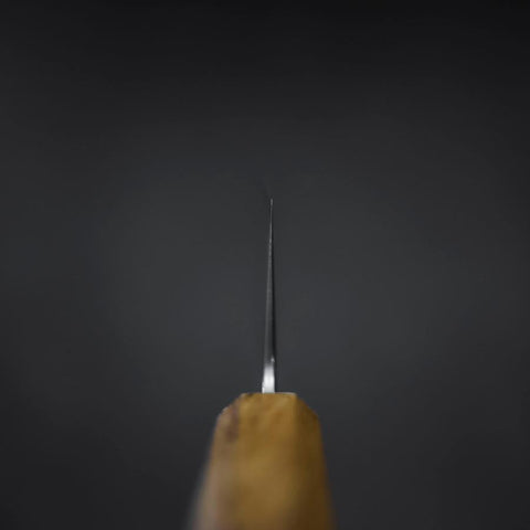 Nakiri SLD Wave Nickel Damascus Yaki Urushi Handle 165mm-[Musashi]-[Japanese-Kitchen-Knives]