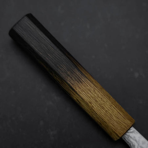 Nakiri SLD Wave Nickel Damascus Yaki Urushi Handle 165mm-[Musashi]-[Japanese-Kitchen-Knives]
