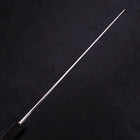 Nakiri Silver Steel #3 Damascus Buffalo Ebony Handle 165mm-[Musashi]-[Japanese-Kitchen-Knives]
