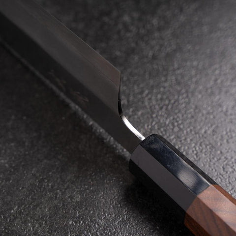 Nakiri Silver Steel #3 Kasumi Buffalo Bubinga Handle 165mm (6.5”)-[Musashi]-[Japanese-Kitchen-Knives]