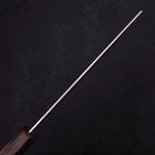 Nakiri Silver Steel #3 Nashiji Sumi Urushi Handle 165mm-[Musashi]-[Japanese-Kitchen-Knives]
