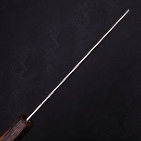 Nakiri Silver Steel #3 Nashiji Sumi Urushi Handle 165mm-[Musashi]-[Japanese-Kitchen-Knives]