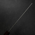 Nakiri Silver Steel #3 Nashiji Walnut Handle 165mm (6.5”)-[Musashi]-[Japanese-Kitchen-Knives]
