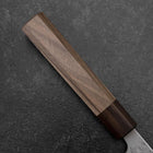 Nakiri Silver Steel #3 Nashiji Walnut Handle 165mm-[Musashi]-[Japanese-Kitchen-Knives]