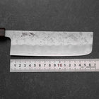Nakiri Silver Steel #3 Nashiji Walnut Handle 165mm-[Musashi]-[Japanese-Kitchen-Knives]