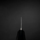 Nakiri Silver Steel #3 Nashiji Washi Dark Blue Urushi Handle 165mm (6.5”)-[Musashi]-[Japanese-Kitchen-Knives]