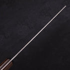 Nakiri Silver Steel #3 Nashiji Western Brown Handle 165mm-[Musashi]-[Japanese-Kitchen-Knives]
