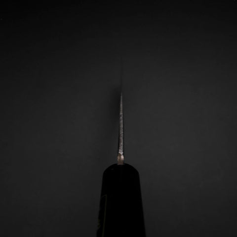 Nakiri Silver Steel #3 Nashiji Western Handle 170mm-[Musashi]-[Japanese-Kitchen-Knives]