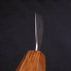Nakiri Silver Steel #3 Nashiji Yaki Urushi Handle 165mm-[Musashi]-[Japanese-Kitchen-Knives]