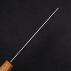 Nakiri Silver Steel #3 Nashiji Yaki Urushi Handle 165mm-[Musashi]-[Japanese-Kitchen-Knives]