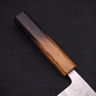 Nakiri Silver Steel #3 Nashiji Yaki Urushi Handle 165mm-[Musashi]-[Japanese-Kitchen-Knives]