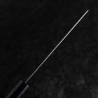 Nakiri Silver Steel #3 Nawame Damascus Dark Blue Urushi Handle 165mm (6.5”)-[Musashi]-[Japanese-Kitchen-Knives]