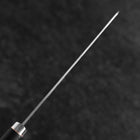 Nakiri Stainless Clad Blue Super Polished Western Black Red Handle 160mm (6.3”)-[Musashi]-[Japanese-Kitchen-Knives]