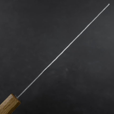 Nakiri Stainless Clad White Steel #2 Tsuchime Yaki Urushi Handle 165mm (6.5”)-[Musashi]-[Japanese-Kitchen-Knives]