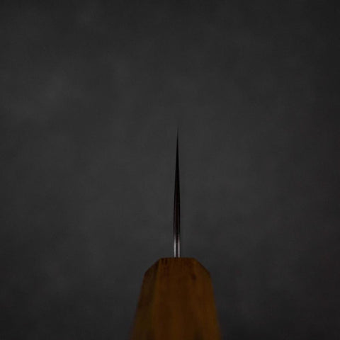 Nakiri Sweden Steel Nashiji Damascus Yaki Urushi Handle 165mm-[Musashi]-[Japanese-Kitchen-Knives]