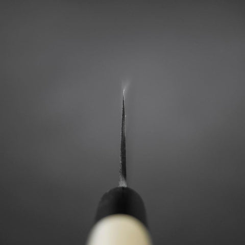 Nakiri V-Toku Kurouchi Damascus Buffalo Magnolia Handle 165mm-[Musashi]-[Japanese-Kitchen-Knives]