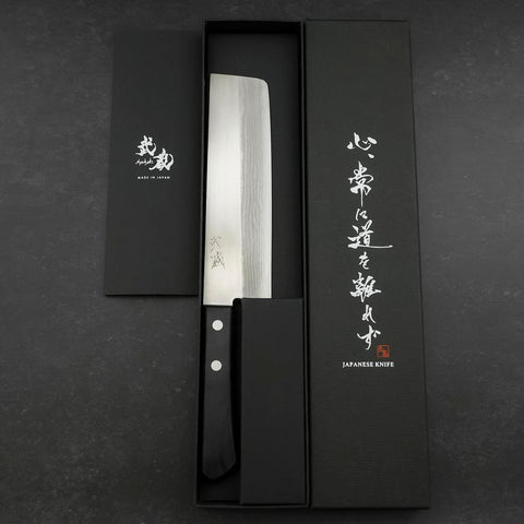 Nakiri VG-1 Damascus Western Handle 165mm (6.5”)-[Musashi]-[Japanese-Kitchen-Knives]