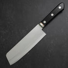 Nakiri VG-1 Polished Western Black Handle 160mm-[Musashi]-[Japanese-Kitchen-Knives]