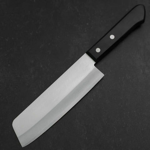 Nakiri VG-1 Polished Western Black Handle 160mm-[Musashi]-[Japanese-Kitchen-Knives]