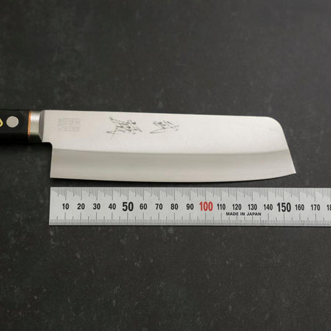 Nakiri VG-1 Polished Western Black Handle 160mm-[Musashi]-[Japanese-Kitchen-Knives]