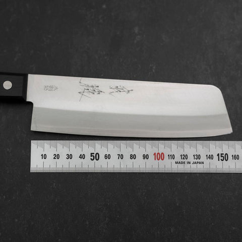 Nakiri VG-1 Polished Western Black Handle 160mm-[Musashi]-[Japanese-Kitchen-Knives]