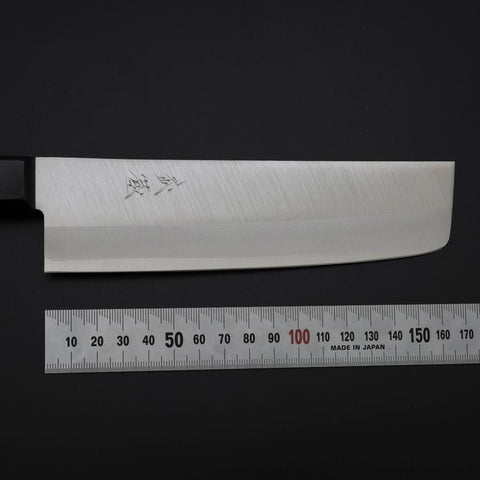 Nakiri VG-1 Polished Western Black Handle 165mm (Tsuba-nashi)-[Musashi]-[Japanese-Kitchen-Knives]