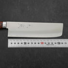 Nakiri VG-1 Polished Western Mahogany Handle 165mm-[Musashi]-[Japanese-Kitchen-Knives]
