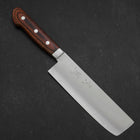 Nakiri VG-1 Polished Western Mahogany Handle 165mm-[Musashi]-[Japanese-Kitchen-Knives]