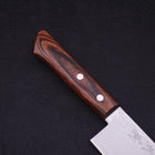 Nakiri VG-1 Tsuchime Western Mahogany Handle 165mm-[Musashi]-[Japanese-Kitchen-Knives]