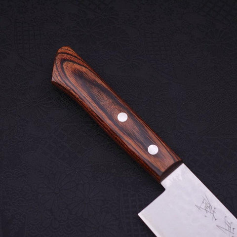 Nakiri VG-1 Tsuchime Western Mahogany Handle 165mm-[Musashi]-[Japanese-Kitchen-Knives]